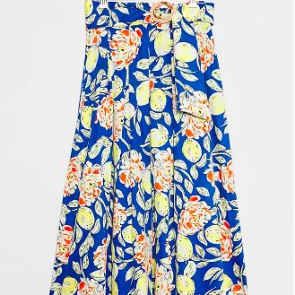 Gwyneth Belted Midi Skirt